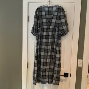 Zara puff sleeve dress size small